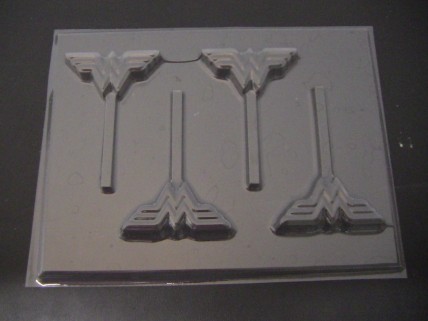 484sp Amazing Woman Logo Emblem Chocolate or Hard Candy Lollipop Mold